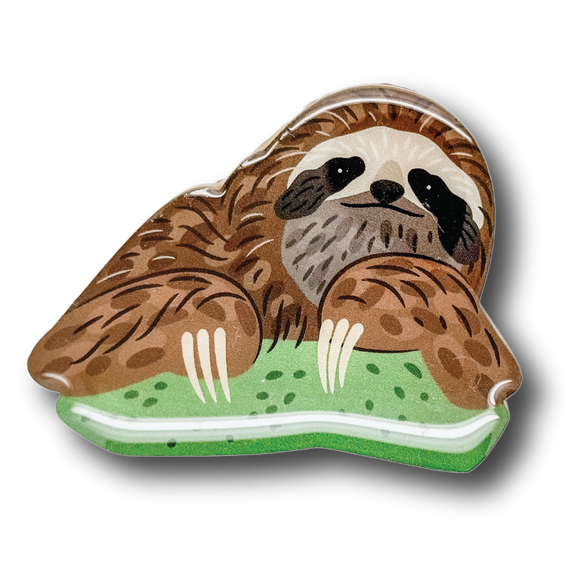 Brown-throated Three-toed Sloth (I) Brooch