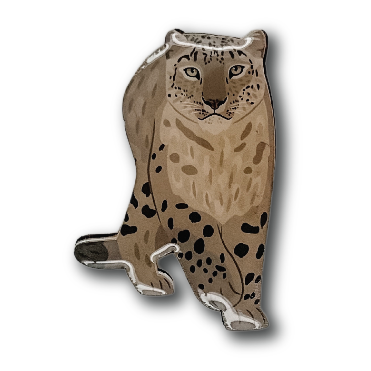 Snow Leopard Brooch (I)