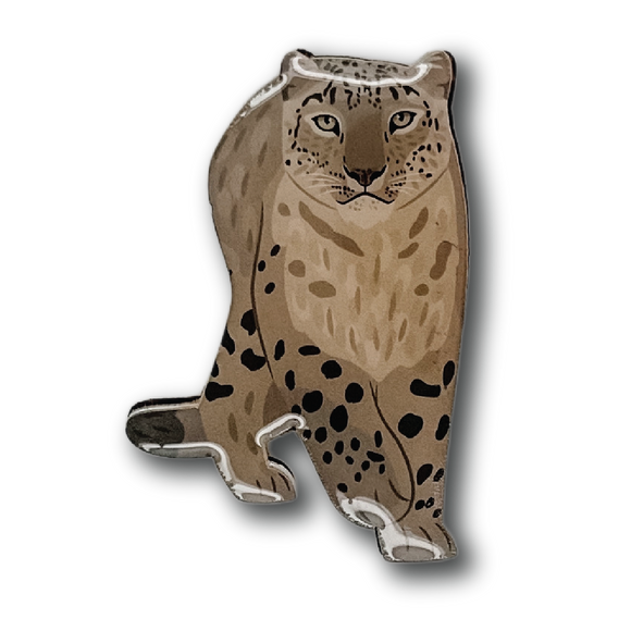 Snow Leopard Brooch (I)