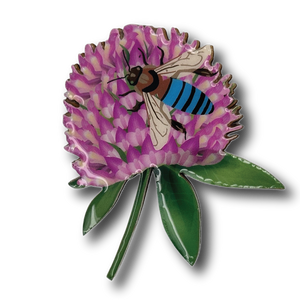 Blue-banded Bee Brooch