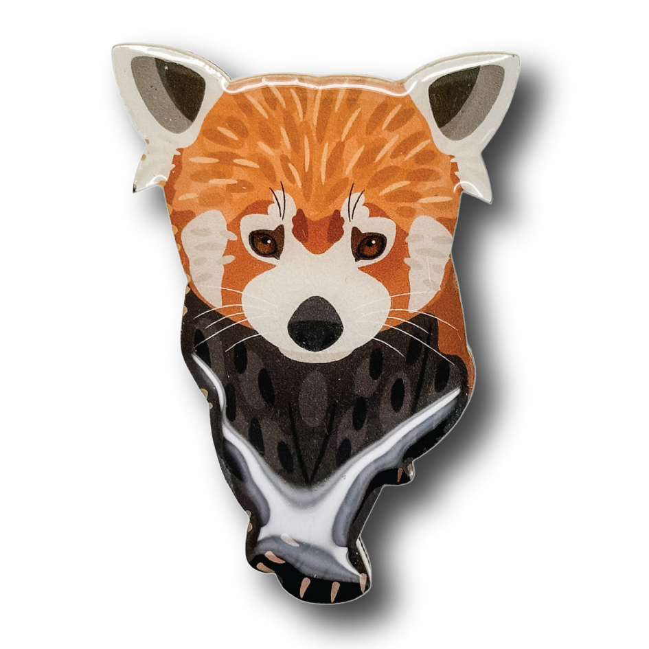 Red Panda (II) Brooch