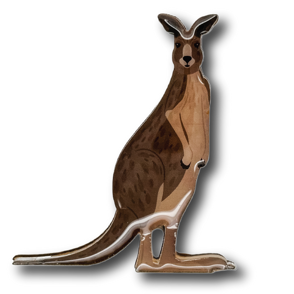 Eastern Grey Kangaroo Brooch