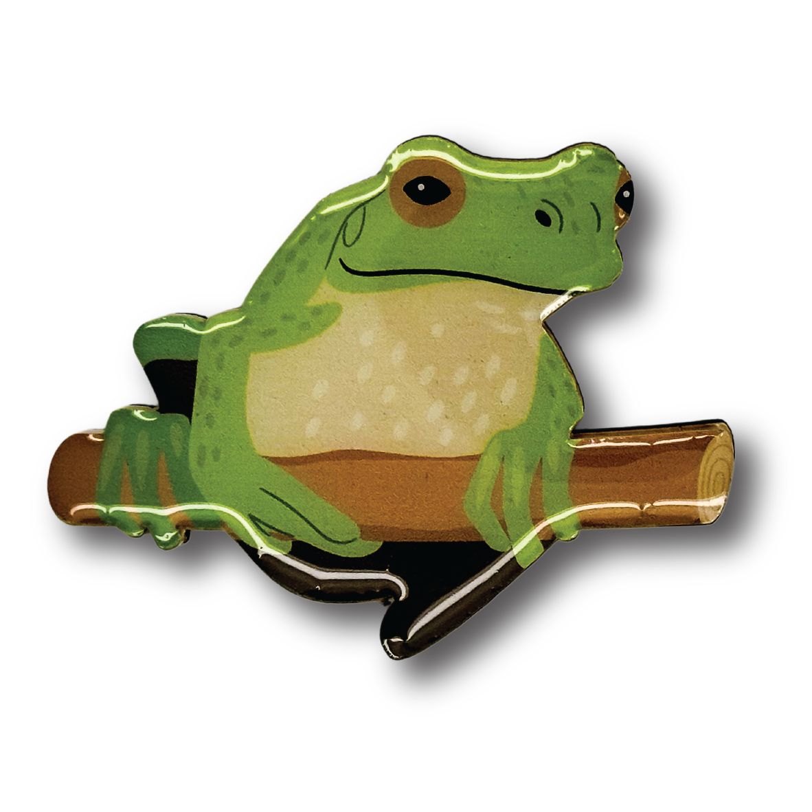 Green Tree Frog Brooch