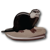 Asian Small-clawed Otter Brooch