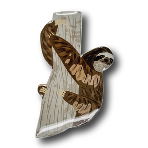 Pale-throated Three-toed Sloth Brooch