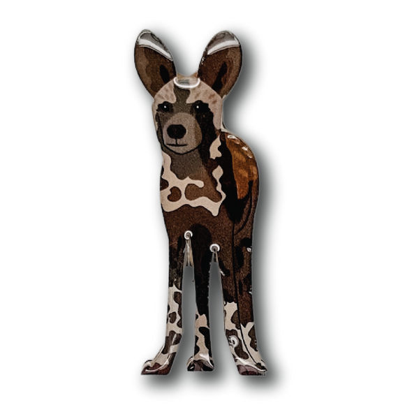 Painted Dog Brooch