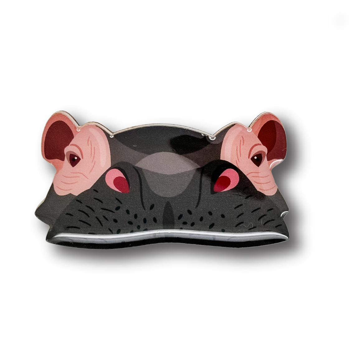 Hippo (II) Brooch