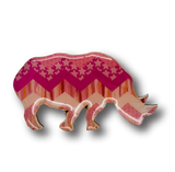 Rhino (Design) Brooch