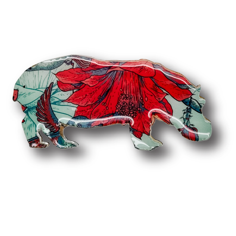 Hippo (Design) Brooch
