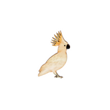 Cockatoo - Sulphur-crested Cockatoo Brooch