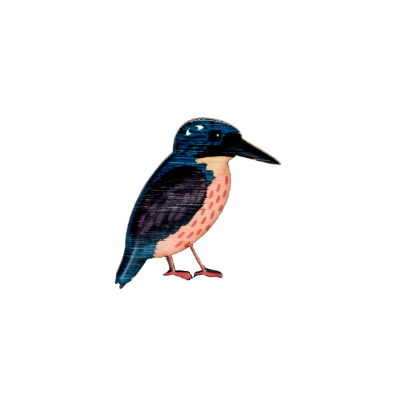 Kingfisher - Azure Kingfisher Brooch