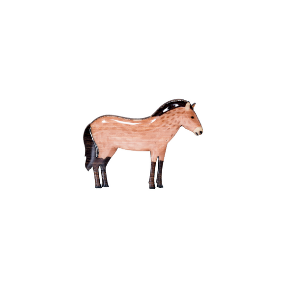 Horse - Przewalski Horse Brooch