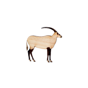 Oryx - Scimitar-Horned Oryx Brooch