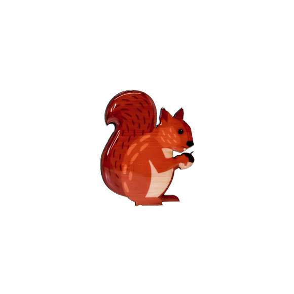 Squirrel Brooch